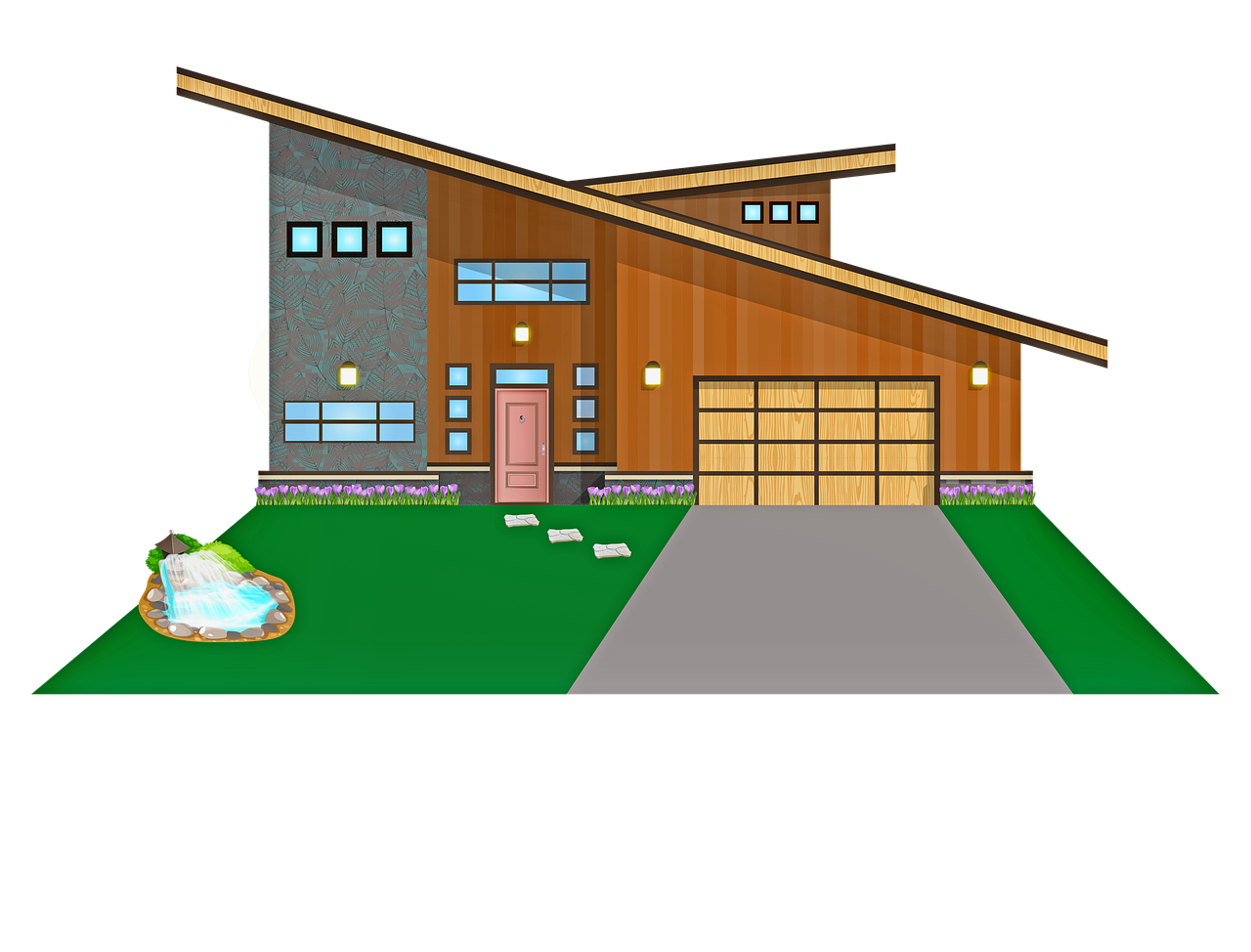 House Vector Modern Transparent PNG Image