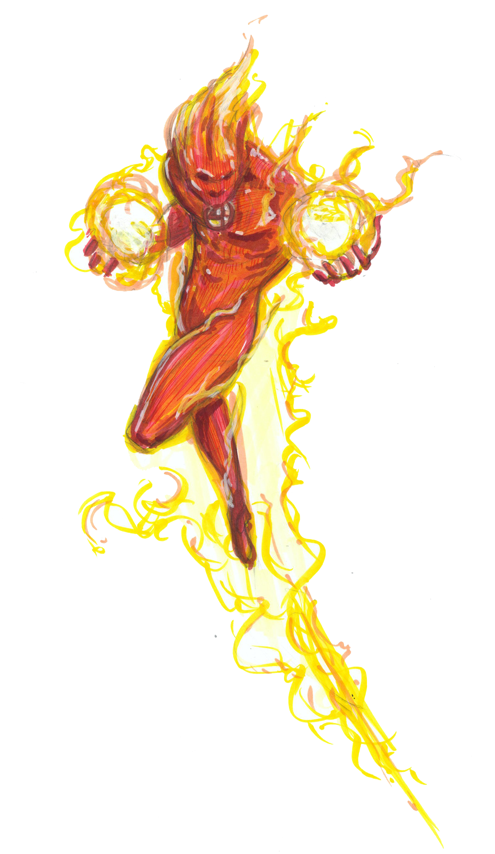 Human Torch Transparent PNG Image