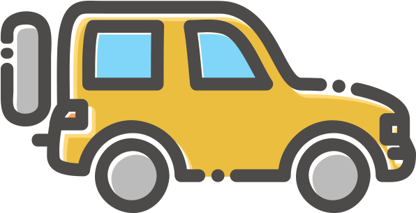 Hummer Yellow Transparent PNG Image