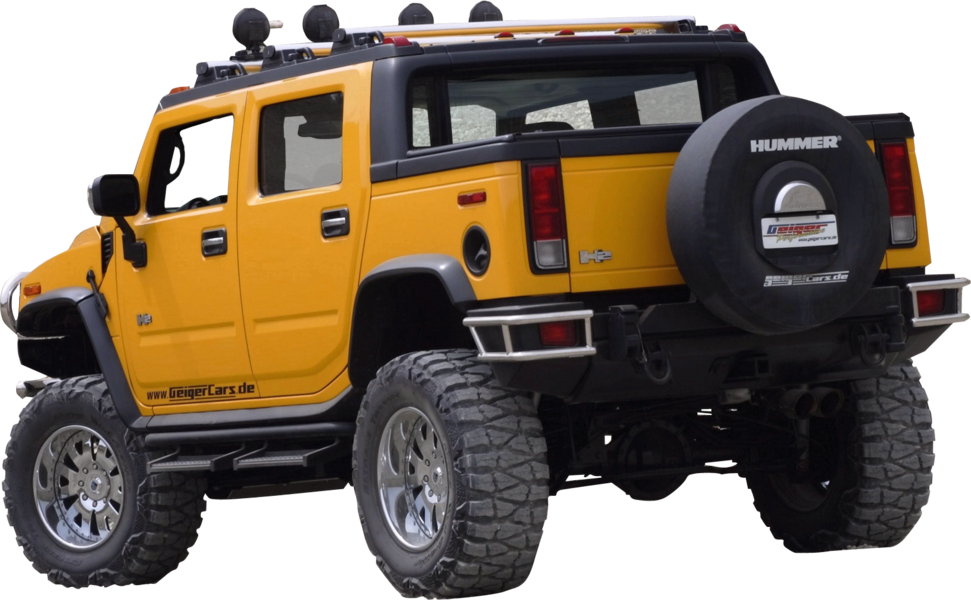 Hummer Yellow Transparent PNG Image
