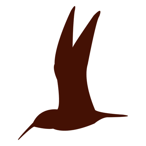 Flying Silhouette Hummingbird Transparent PNG Image