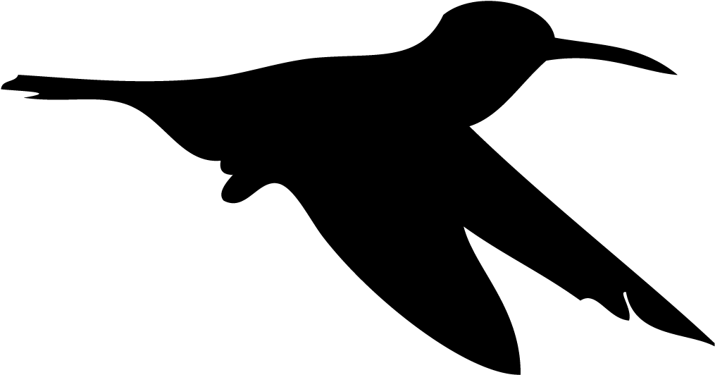 Flying Silhouette Hummingbird Transparent PNG Image