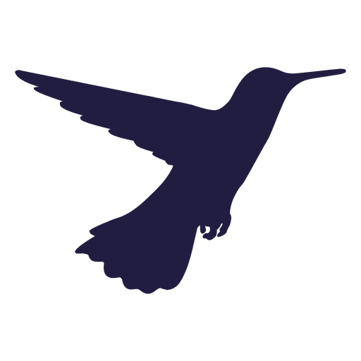 Silhouette Hummingbird Transparent PNG Image