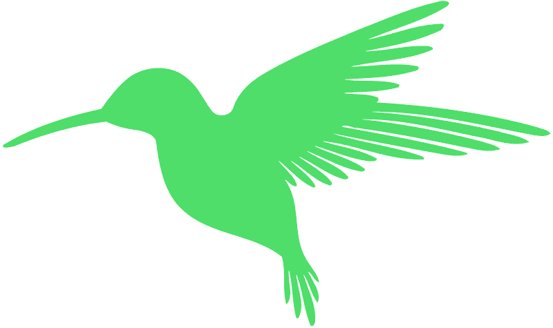Silhouette Hummingbird Transparent PNG Image