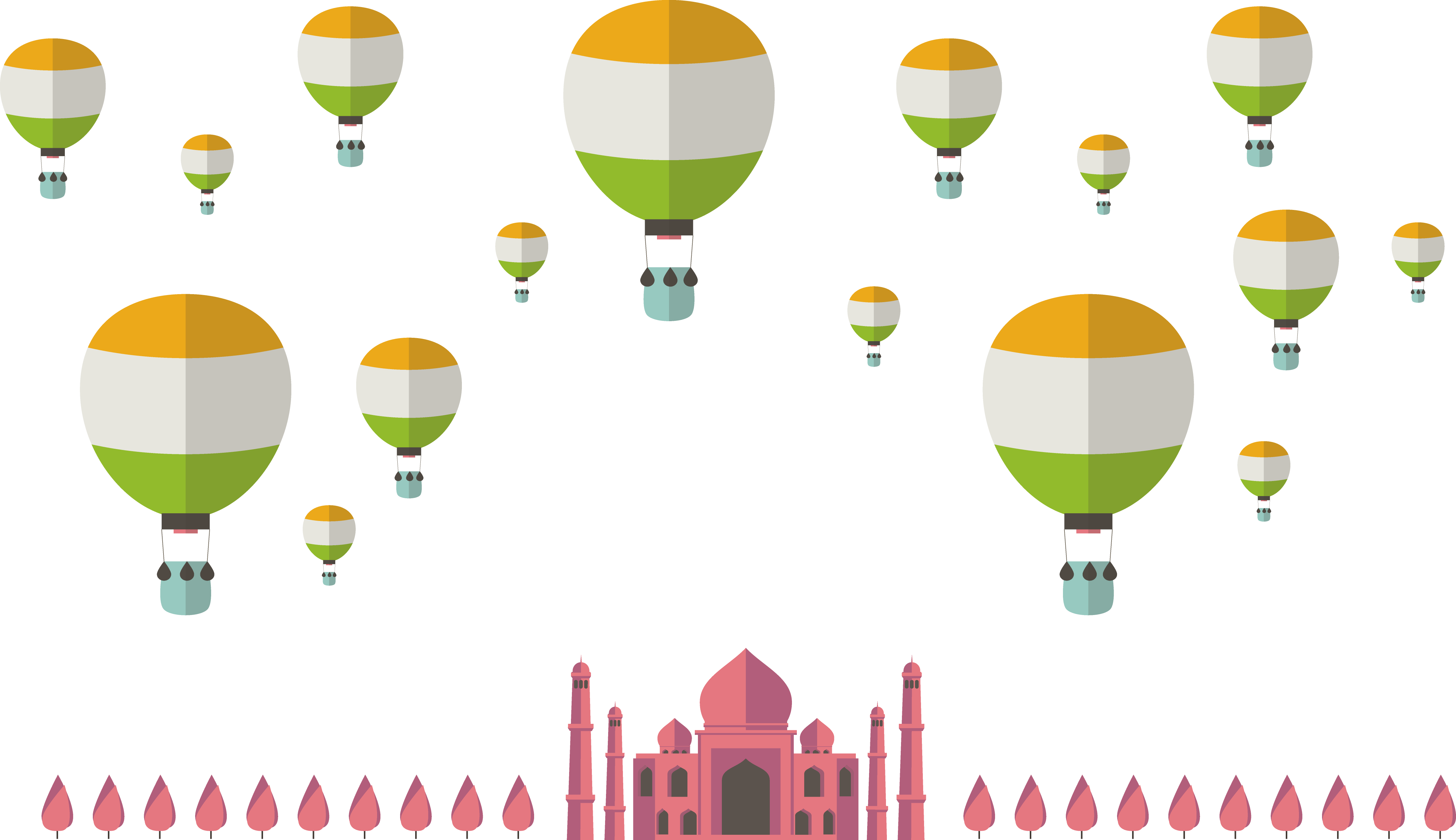 Postscript Balloon India Encapsulated Yellow Transparent PNG Image