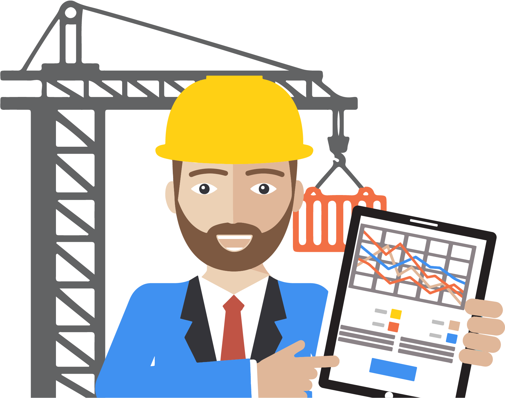Industrial Vector Worker Transparent PNG Image