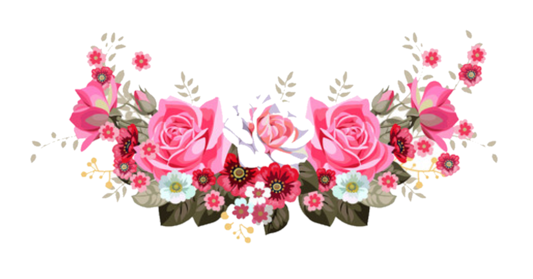 Floral Roses Design Garden Instagram Transparent PNG Image