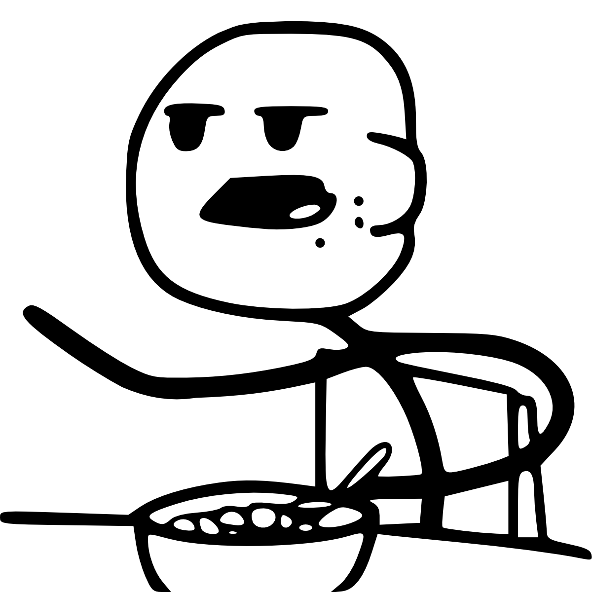 Cereal Guy Meme Transparent PNG Image