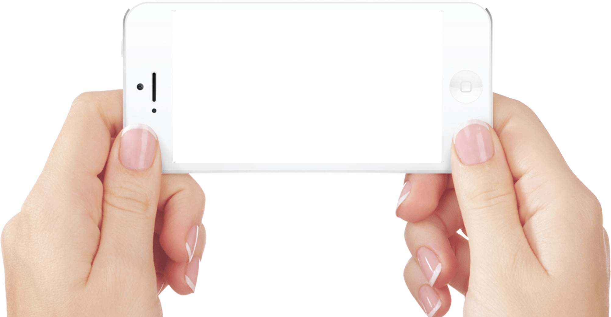 Iphone In Hands Transparent PNG Image