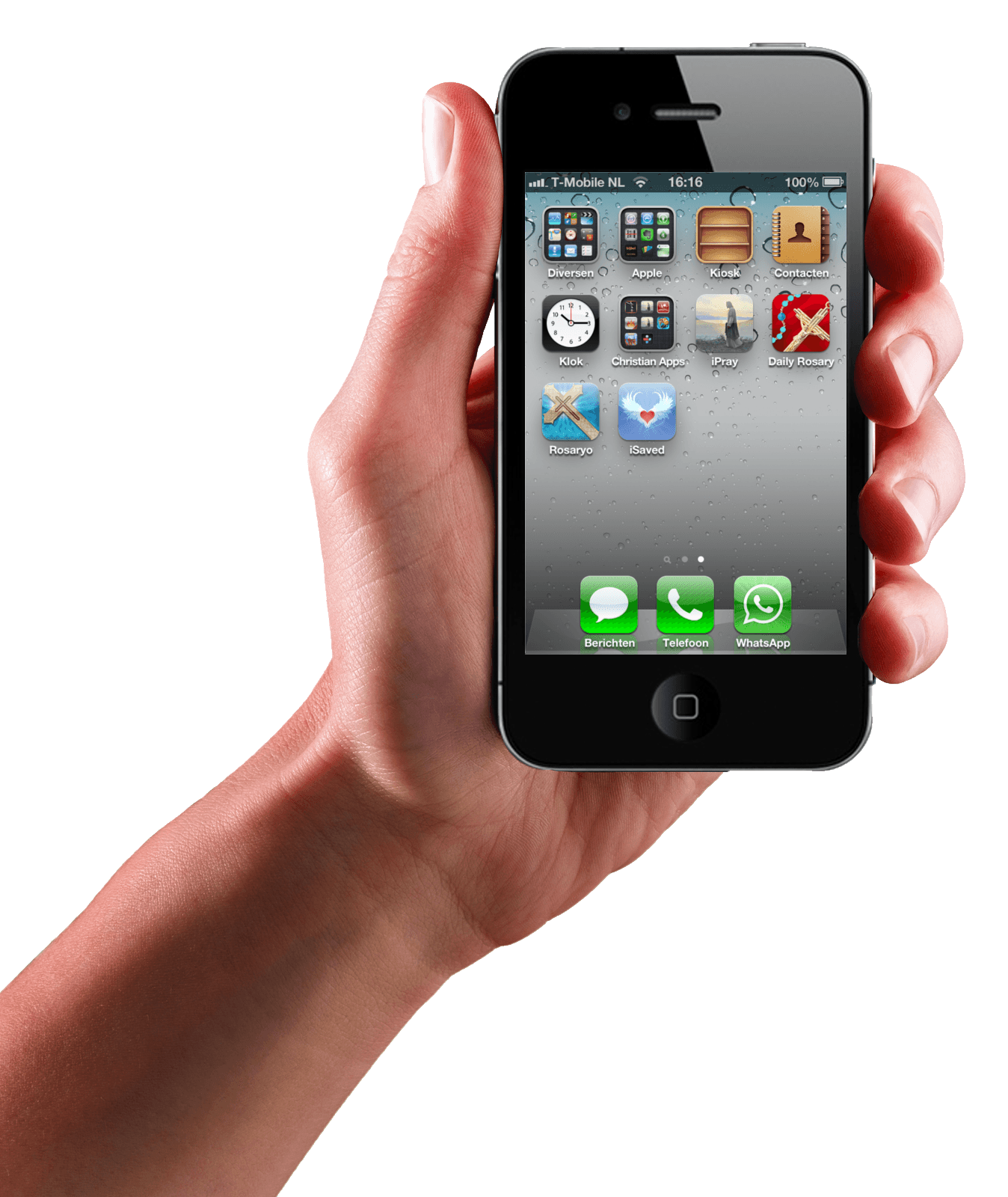 Iphone In Hand Transparent PNG Image