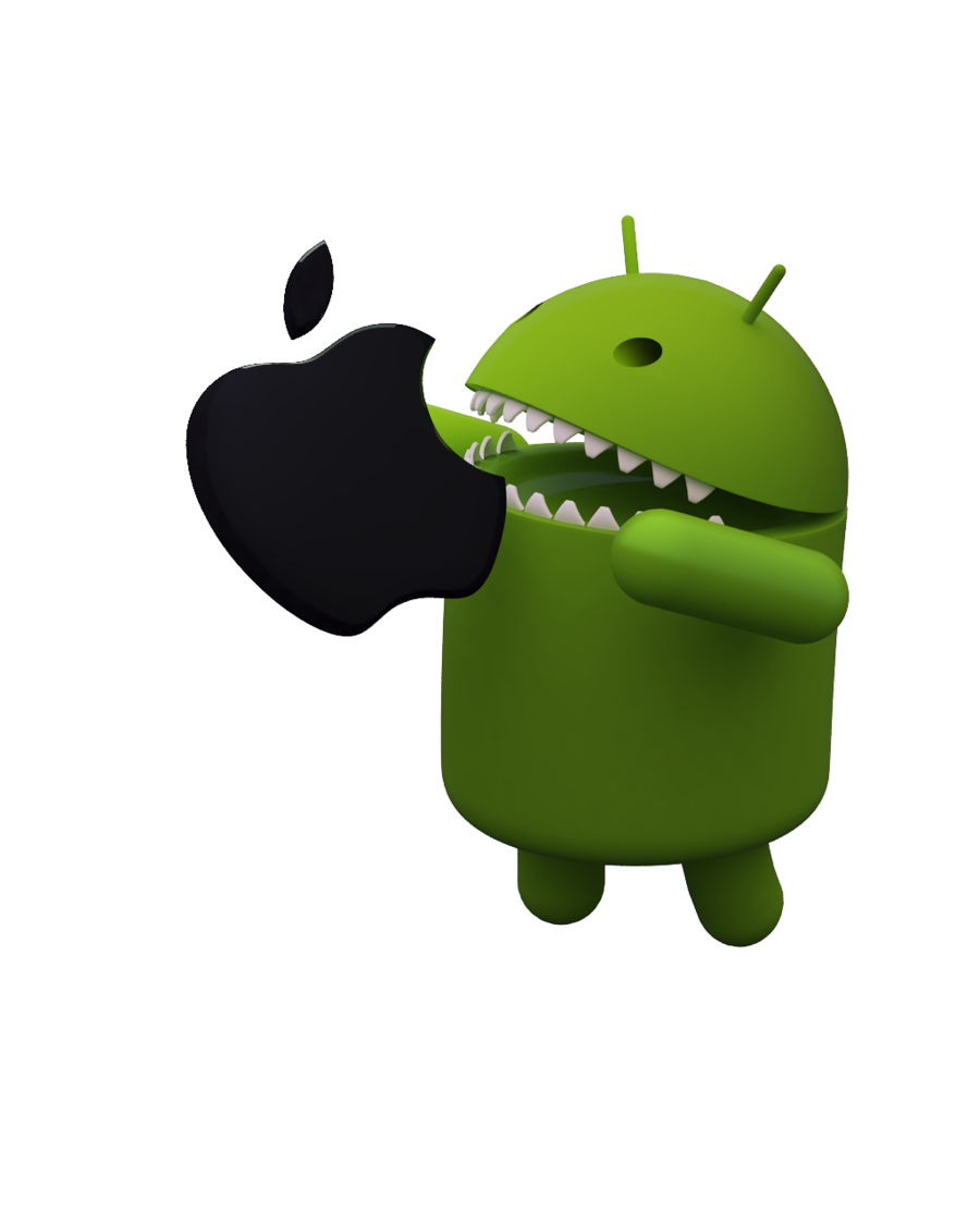 Android Vs Iphone Apple Transparent PNG Image