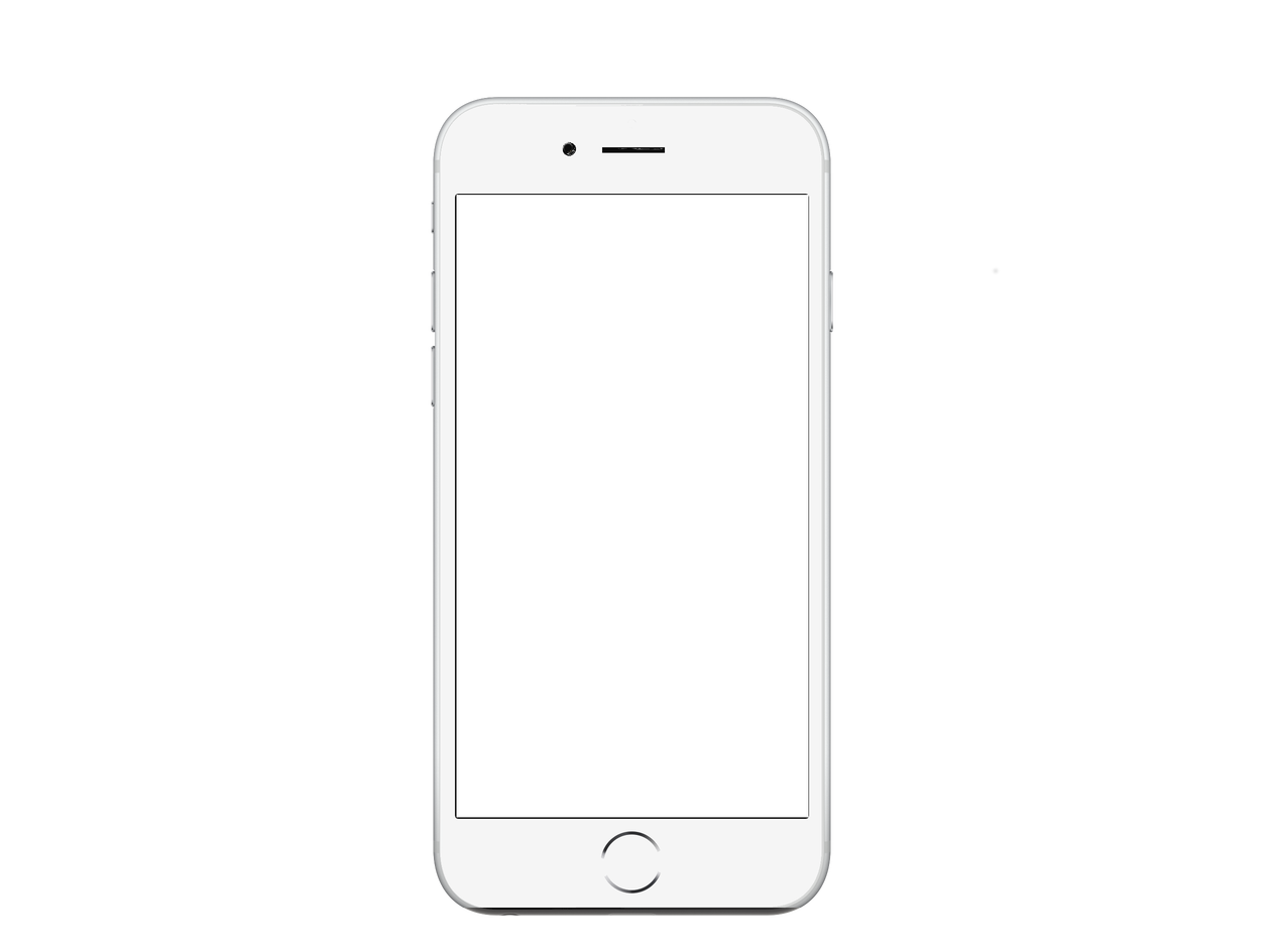 Android White Iphone Telephone Transparent PNG Image