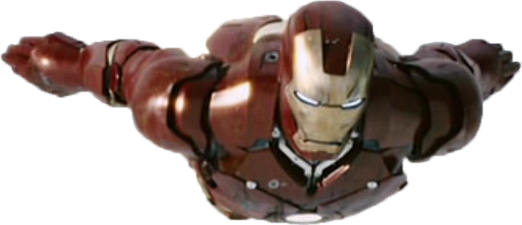 Flying Iron Man Transparent PNG Image
