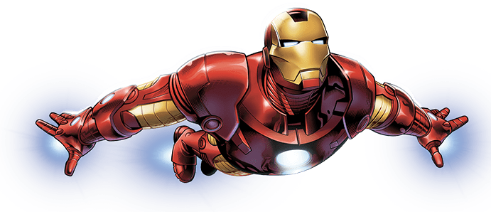 Flying Iron Man Transparent PNG Image
