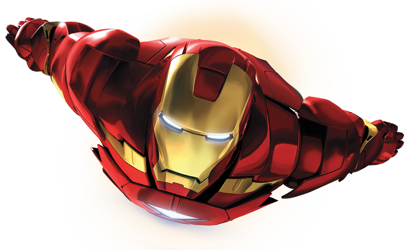 Flying Iron Man Transparent PNG Image