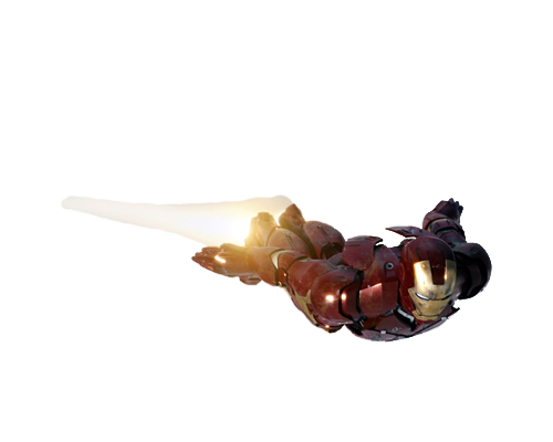 Iron Man Flying Transparent PNG Image