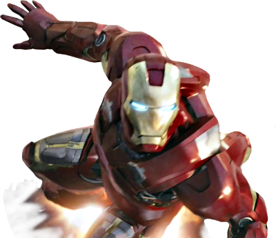 Iron Man Flying Transparent PNG Image