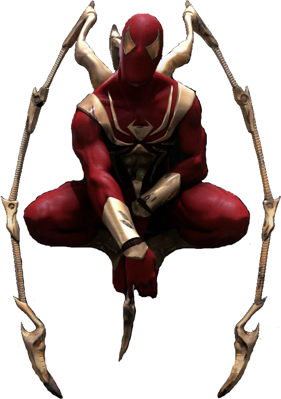Spiderman Flying Iron Transparent PNG Image