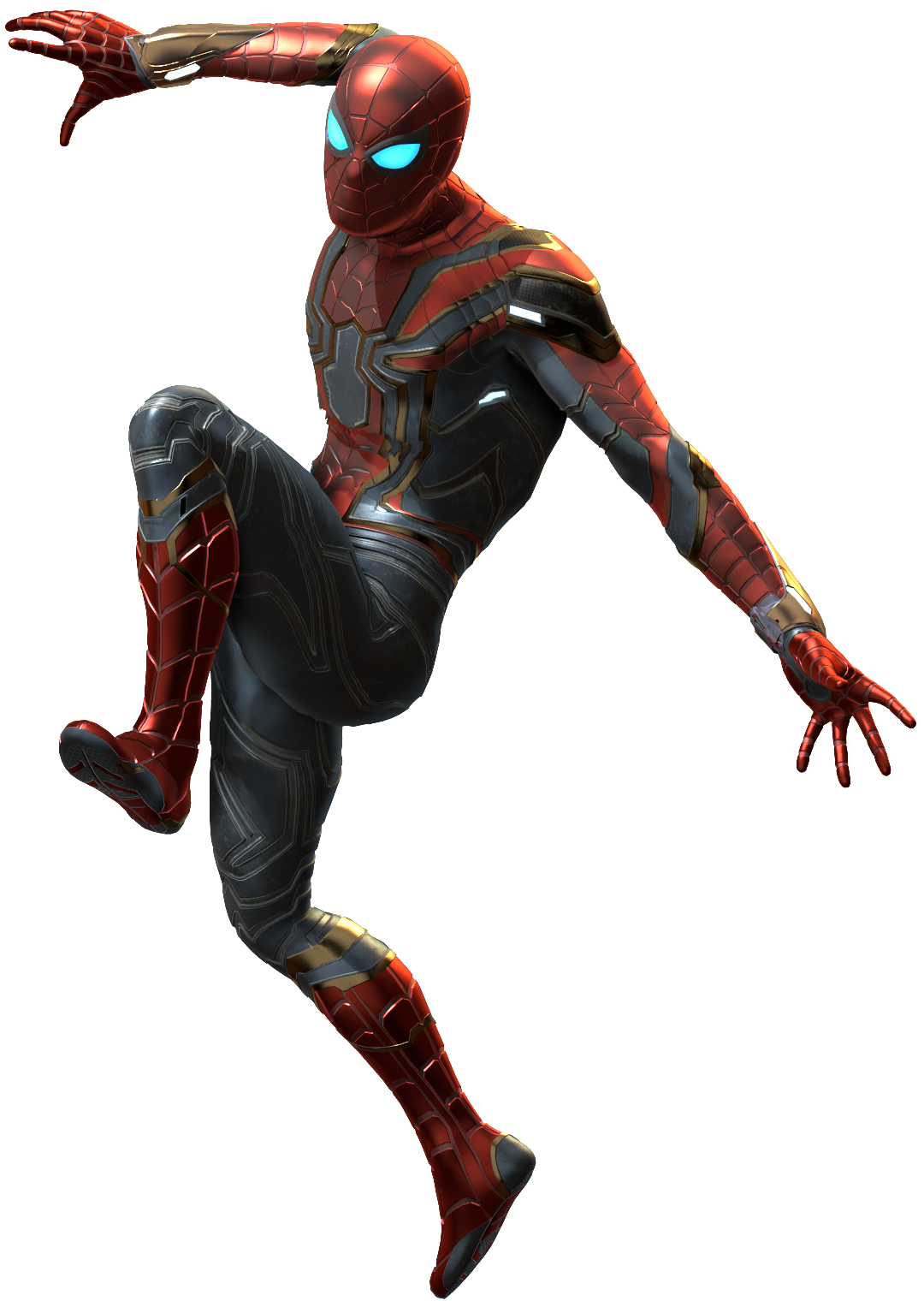 Spiderman Flying Iron Transparent PNG Image