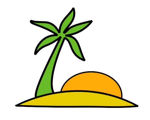 Island Background Transparent PNG Image