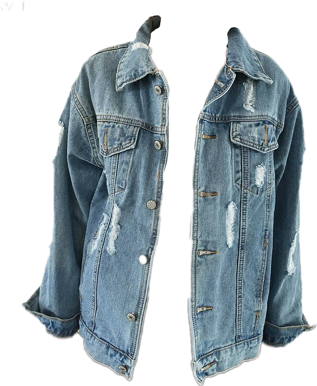 Jacket Blue Girl Denim Transparent PNG Image