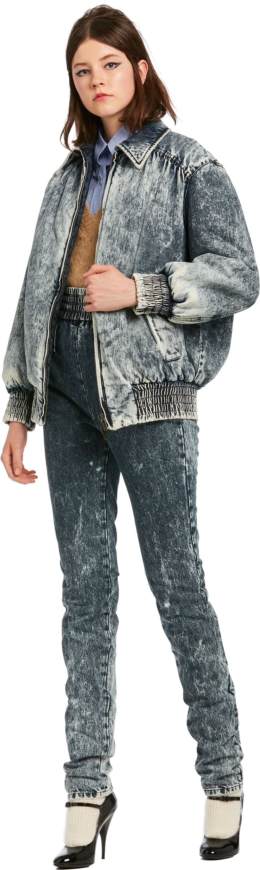 Jacket Girl Denim Transparent PNG Image