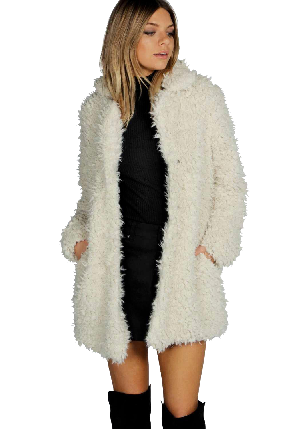 Jacket Faux Girl Fur Transparent PNG Image