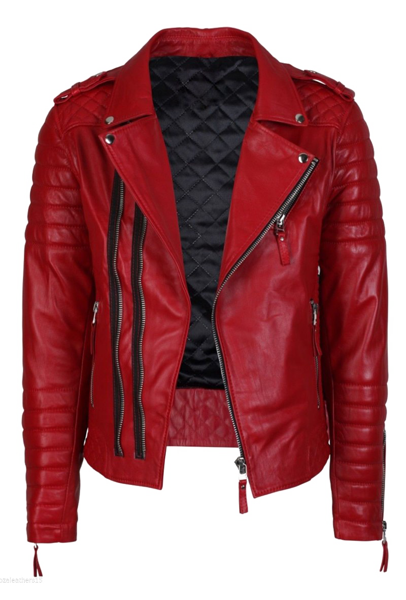 Leather Jacket Red Transparent PNG Image