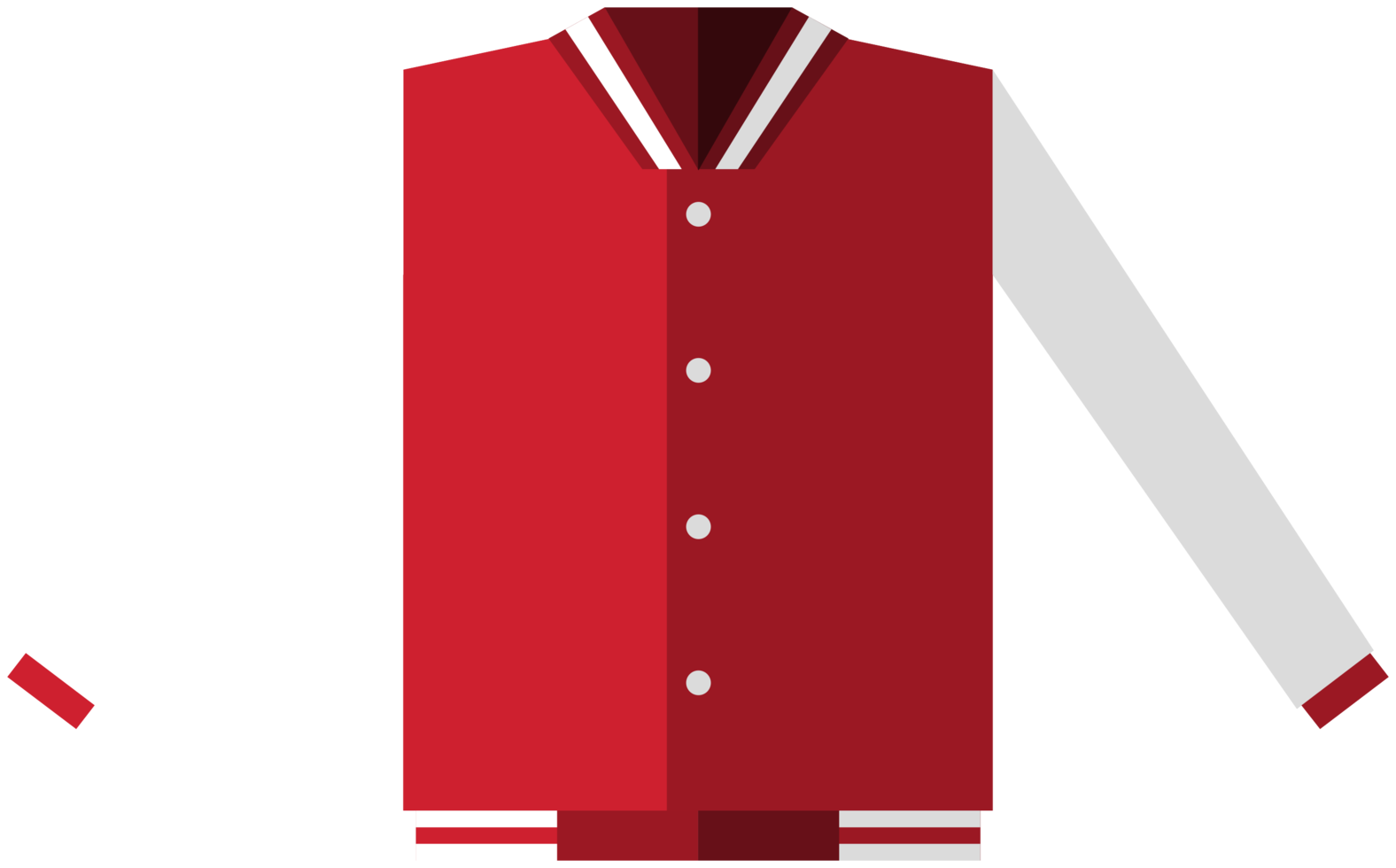Jacket Vector Red Transparent PNG Image