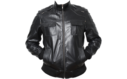 Leather Jacket Biker Transparent PNG Image