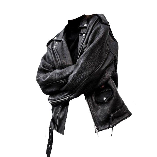 Leather Jacket Black Transparent PNG Image
