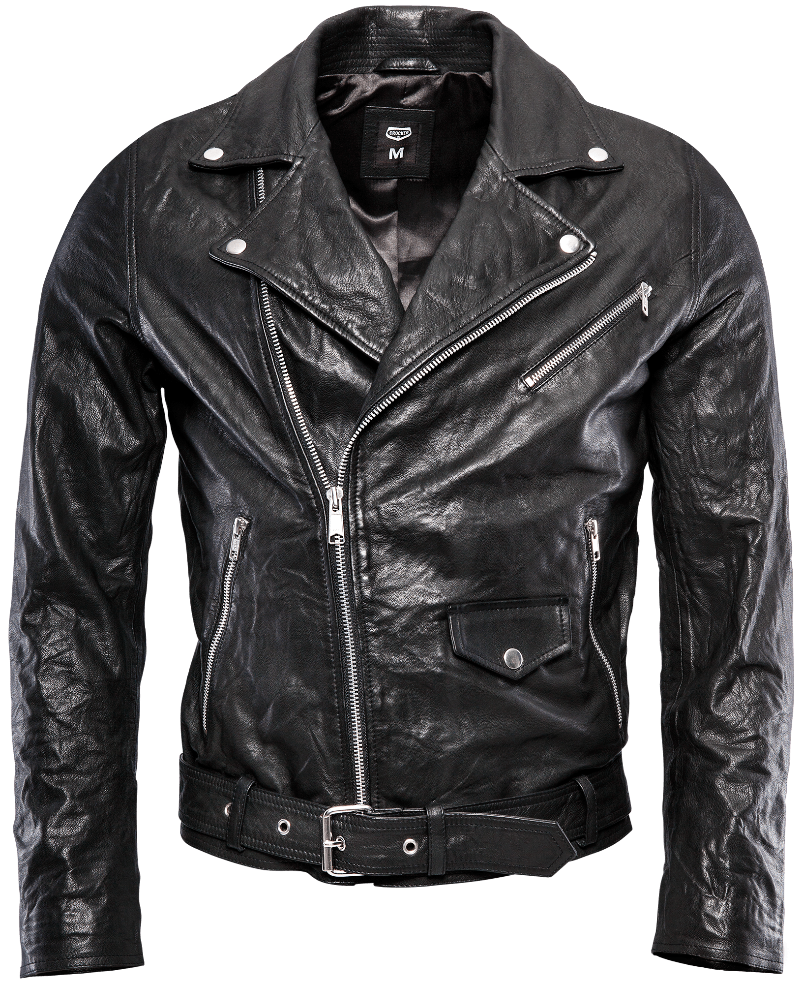 Leather Jacket Black Transparent PNG Image