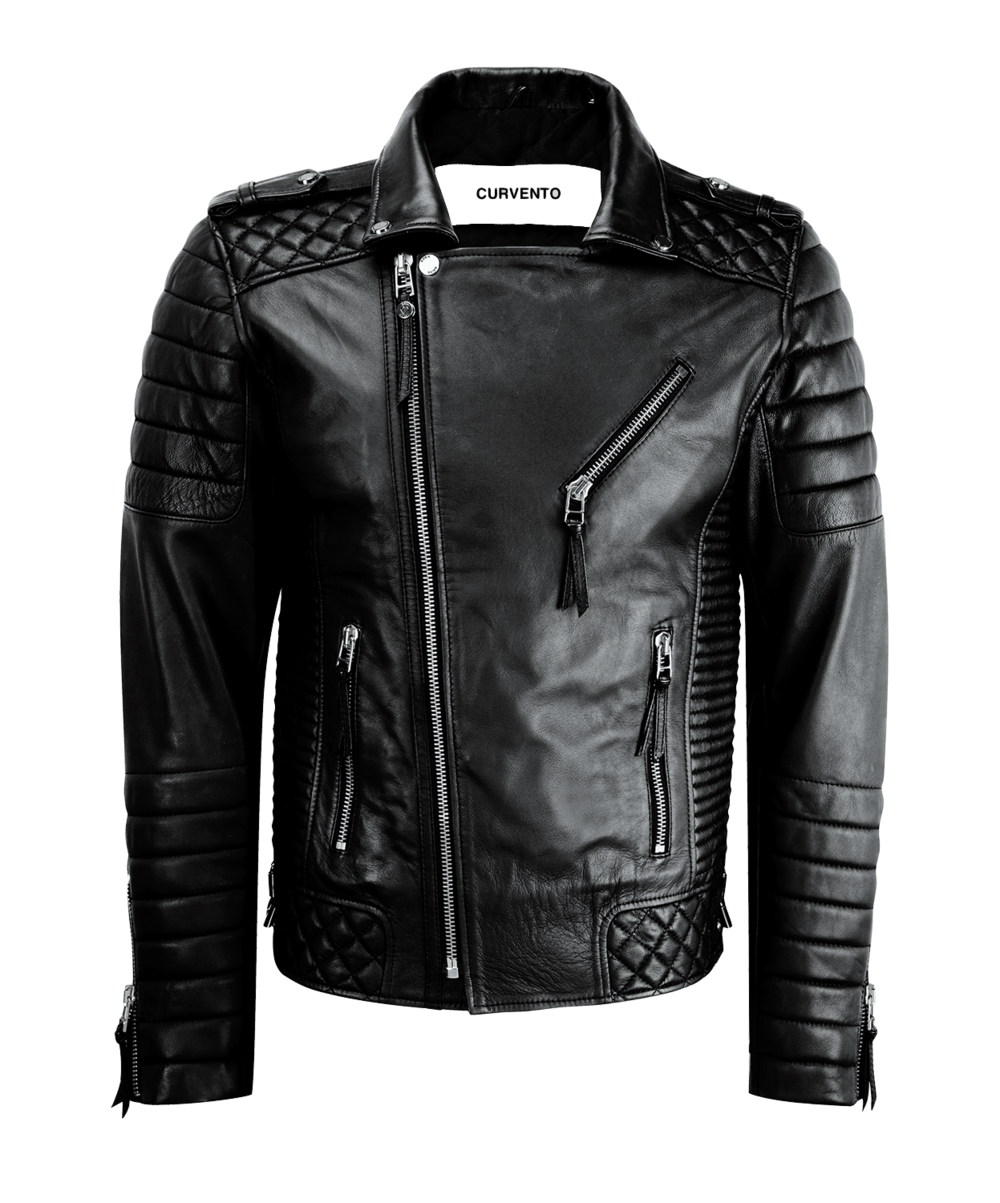 Leather Jacket Black Transparent PNG Image