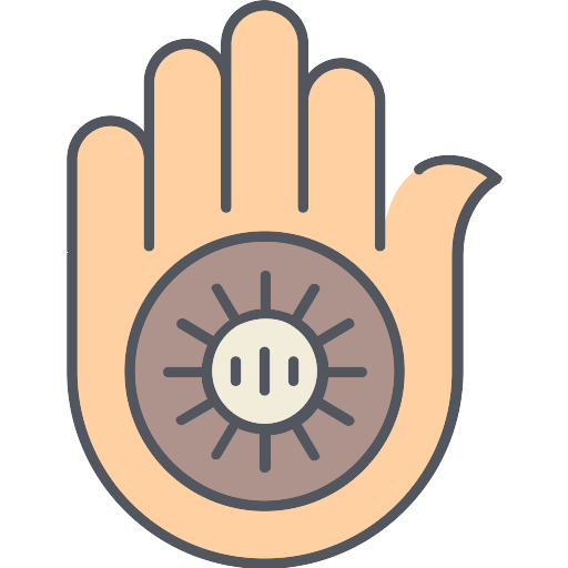 Jainism Symbol Hand Transparent PNG Image