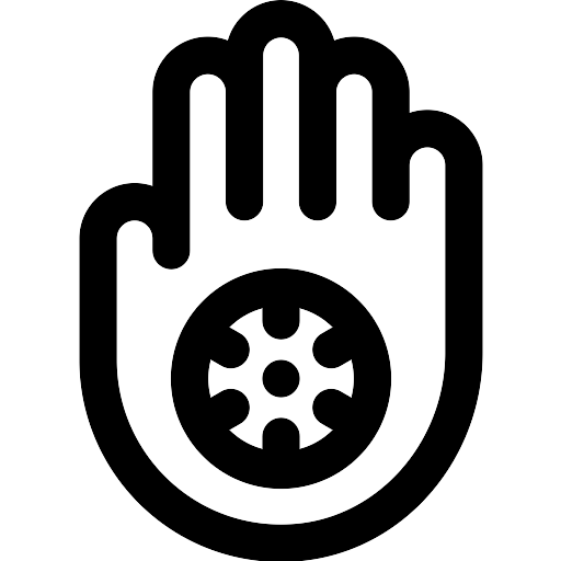 Jainism Symbol Hand Transparent PNG Image
