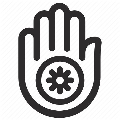Jainism Symbol Hand Transparent PNG Image