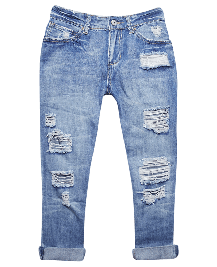 Ripped Jeans File Transparent PNG Image