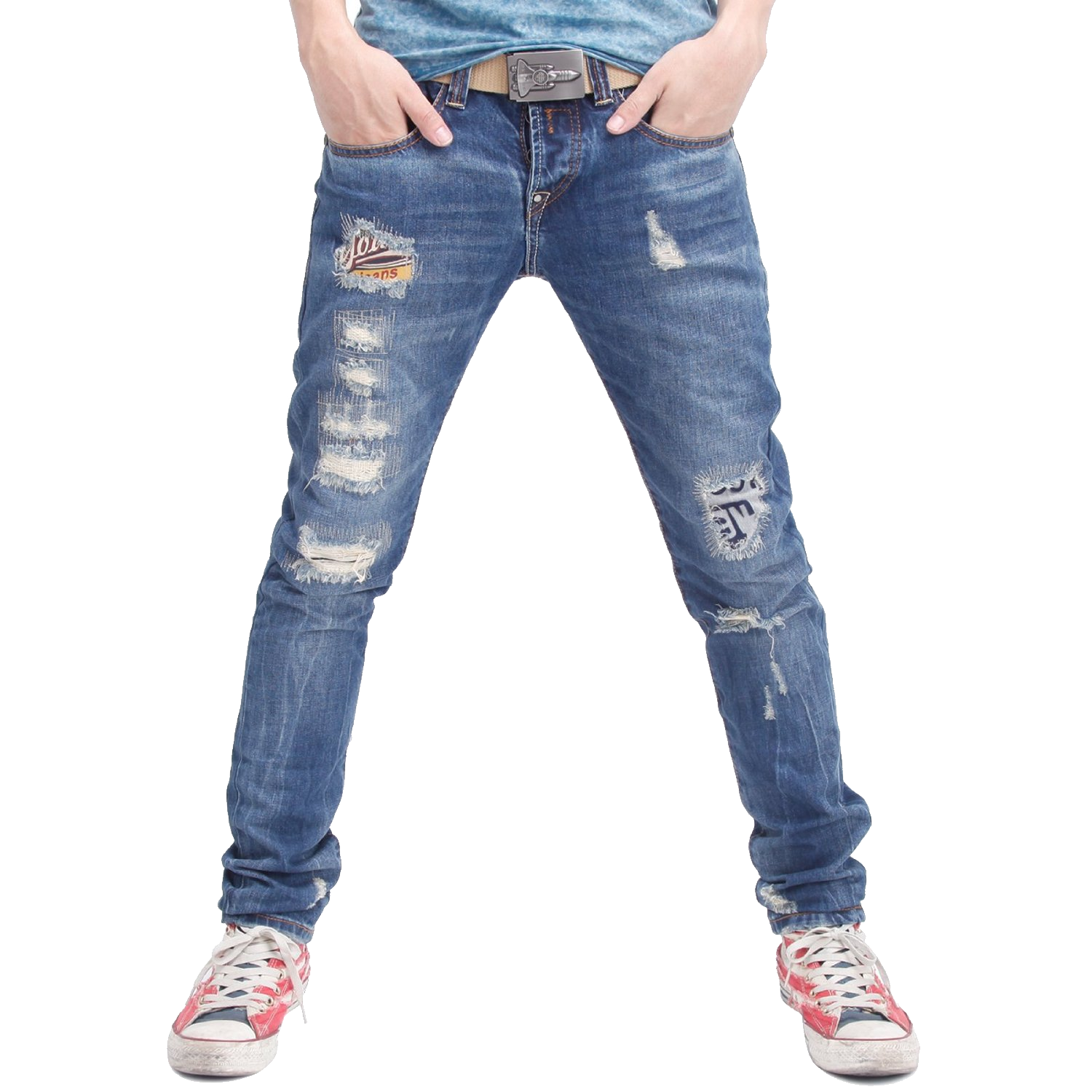 Ripped Jeans Transparent PNG Image