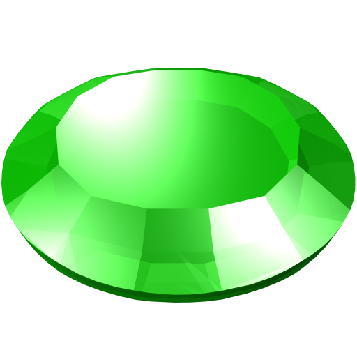 Stone Round Emerald Transparent PNG Image