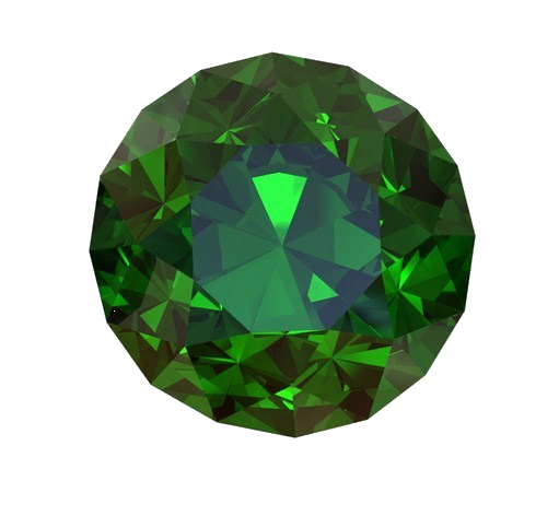 Stone Round Emerald Transparent PNG Image