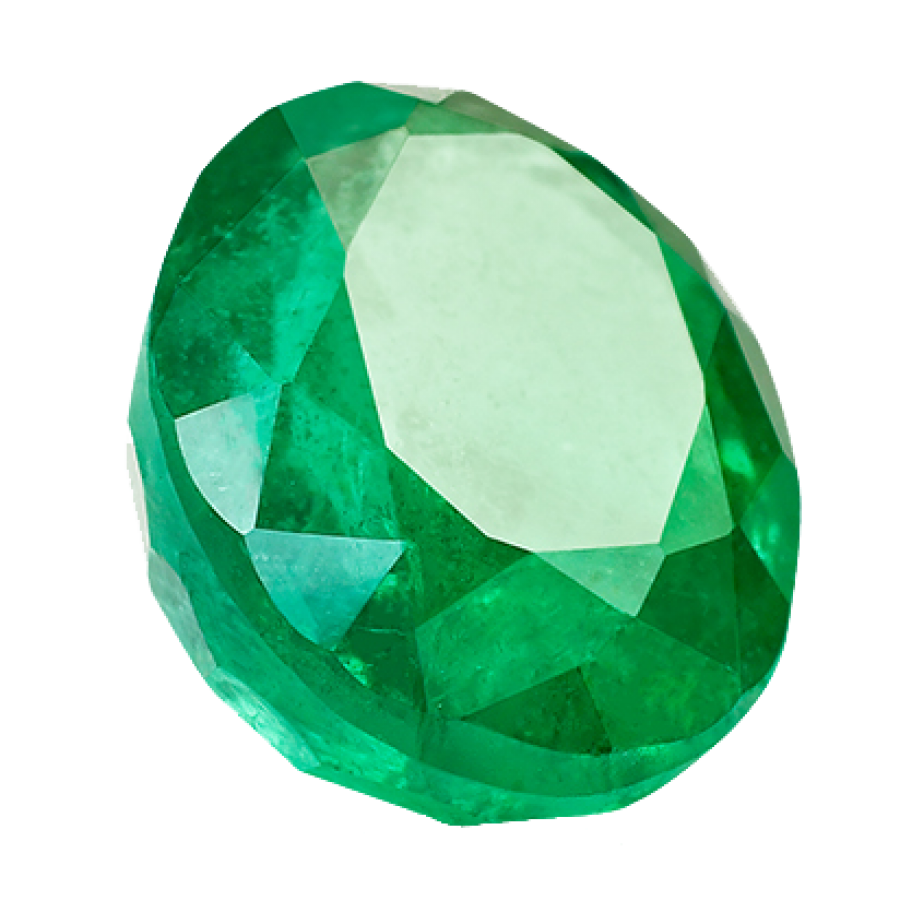 Stone Round Emerald Transparent PNG Image
