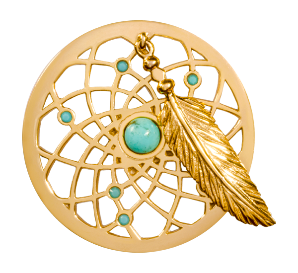Plating Turquoise Gold Jewellery Dreamcatcher Transparent PNG Image