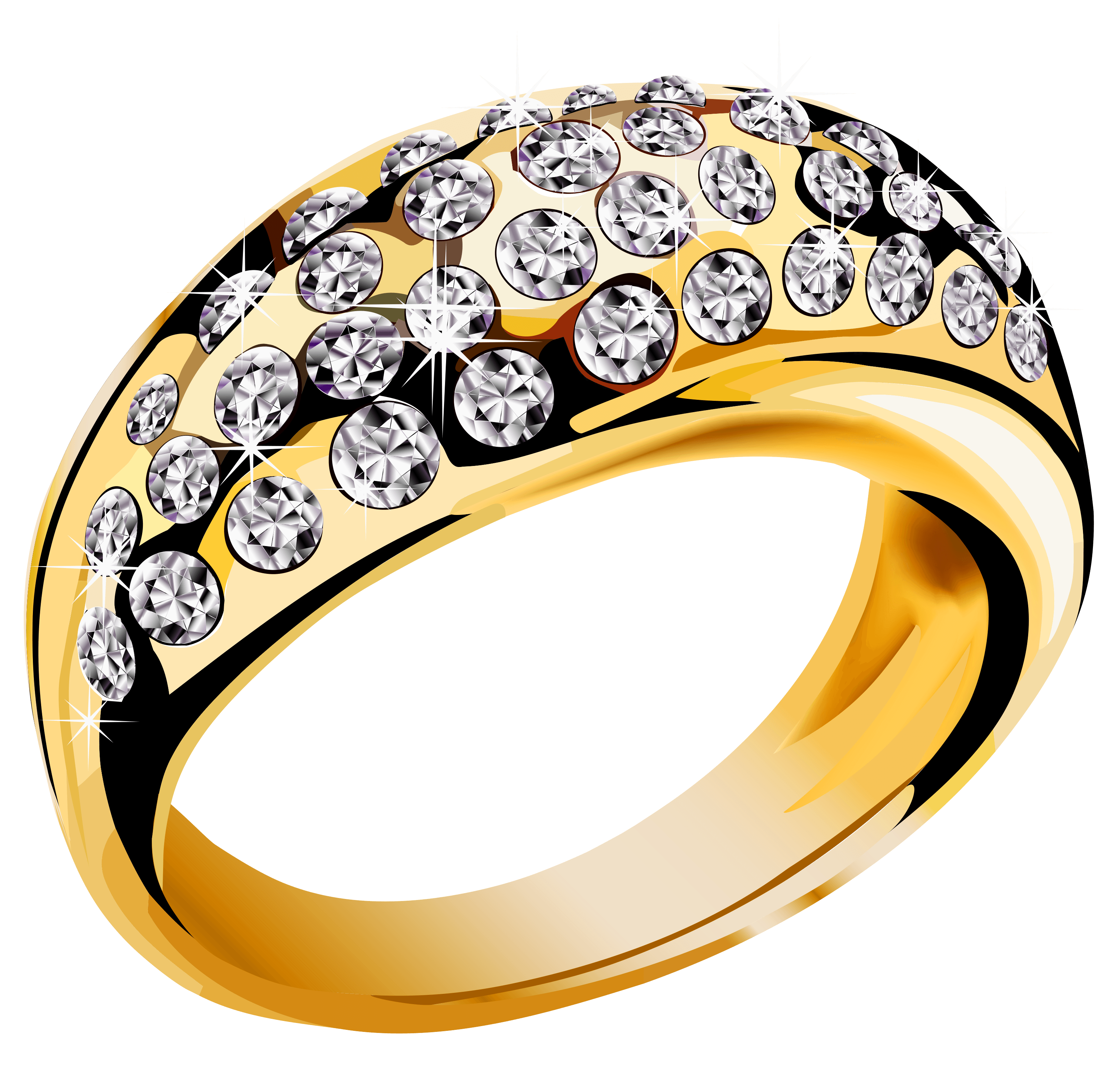 Gold Ring Transparent PNG Image