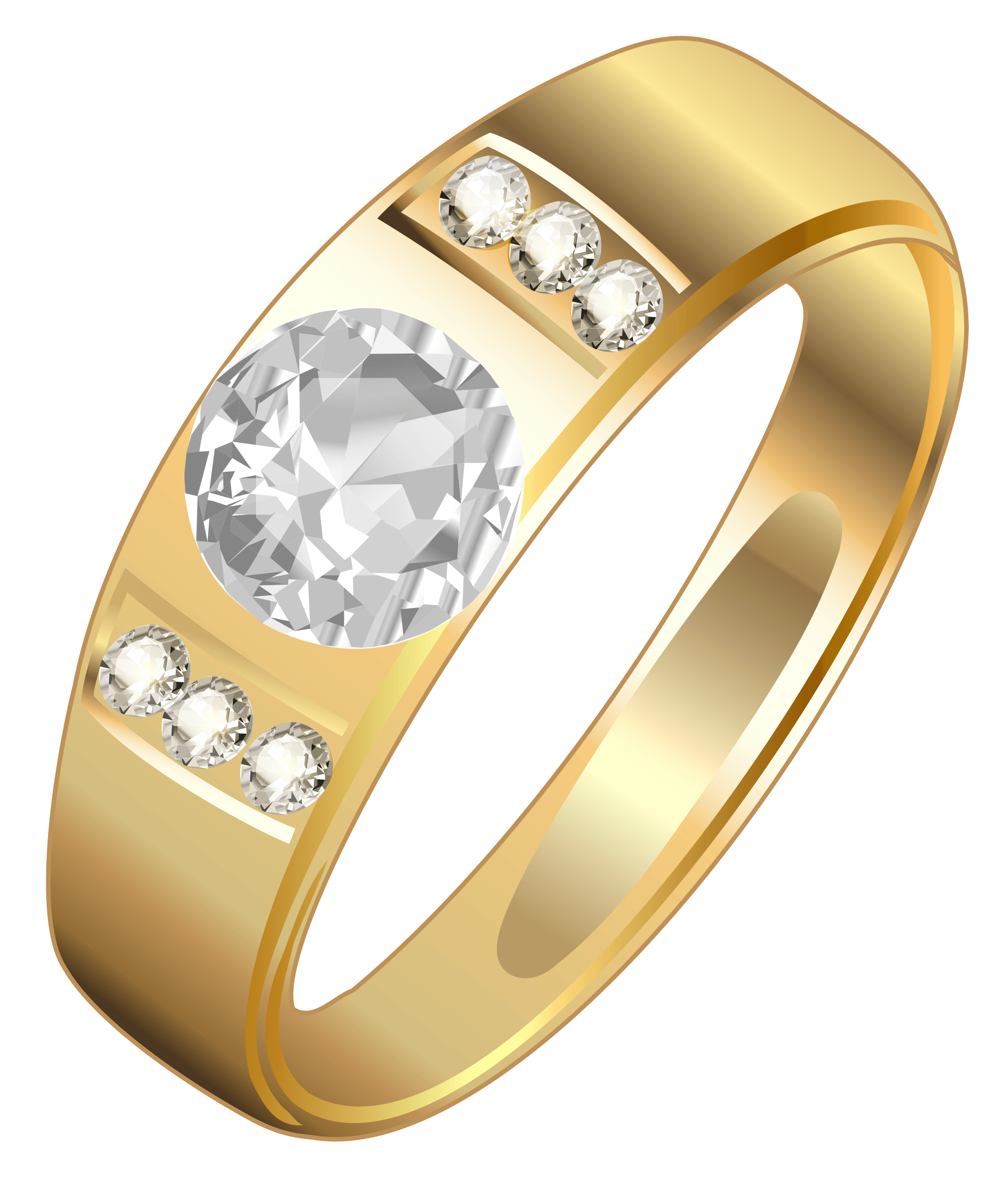 Gold Ring Transparent PNG Image