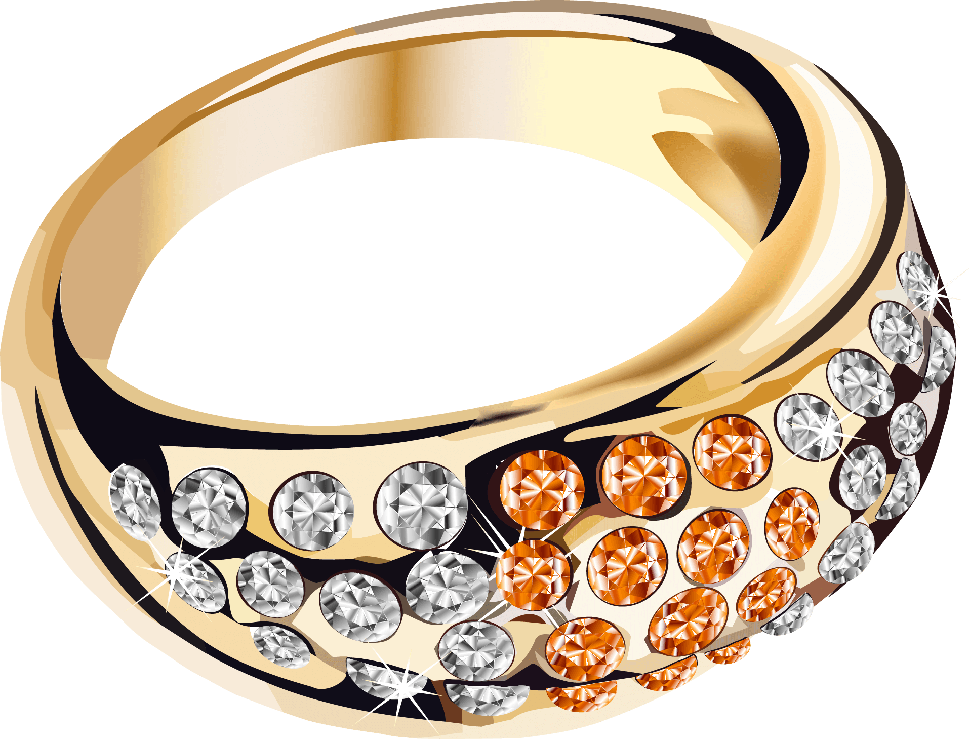 Gold Ring Transparent PNG Image