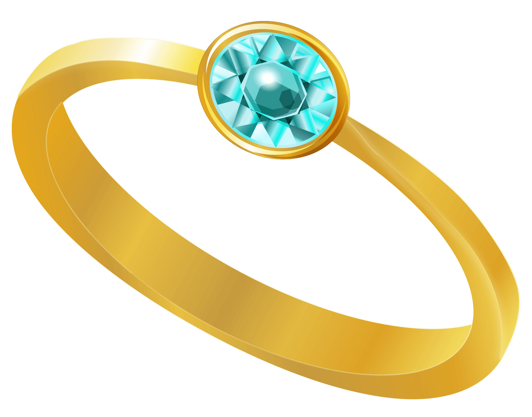 Gold Ring Transparent PNG Image
