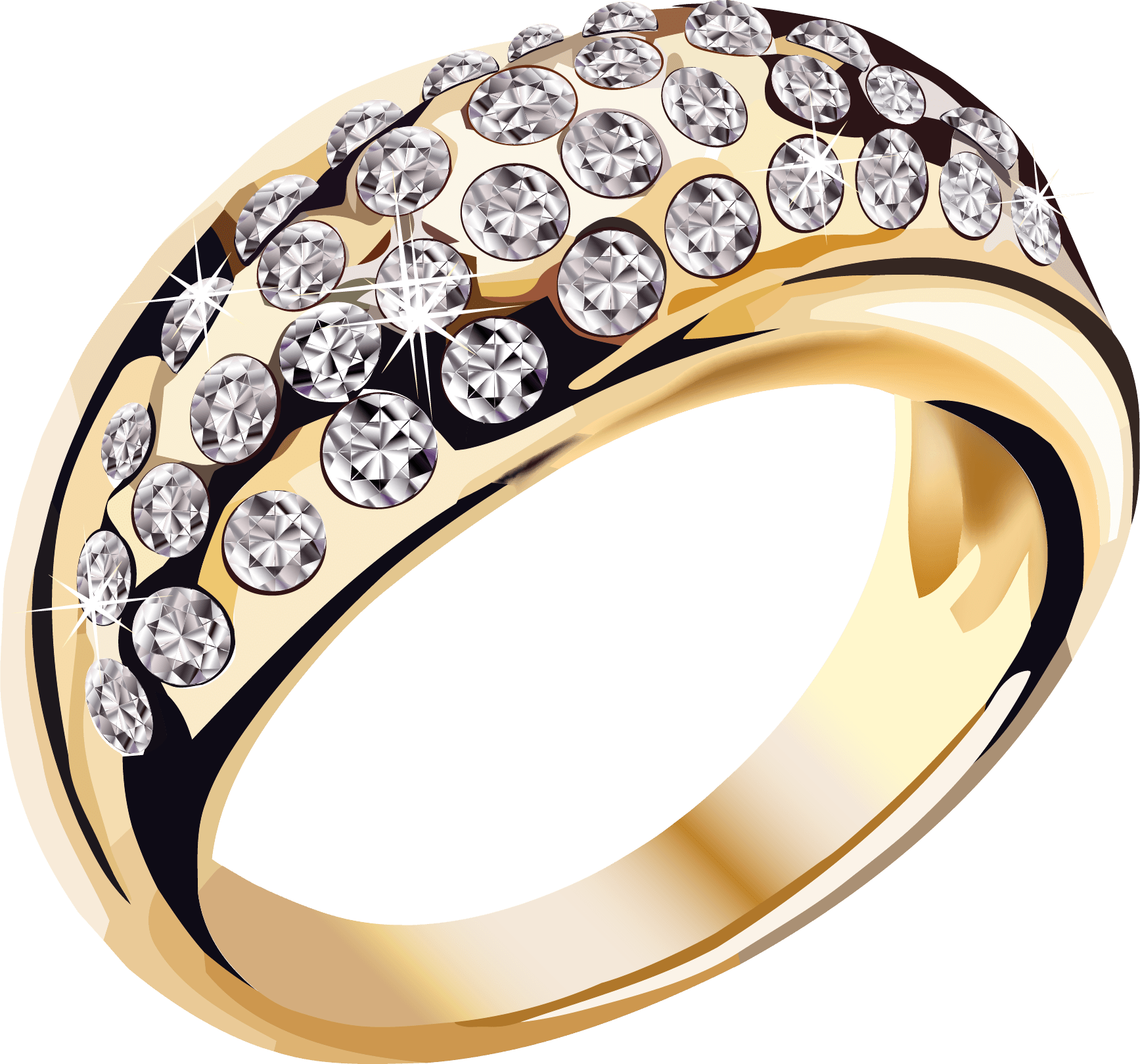 Gold Ring Transparent PNG Image