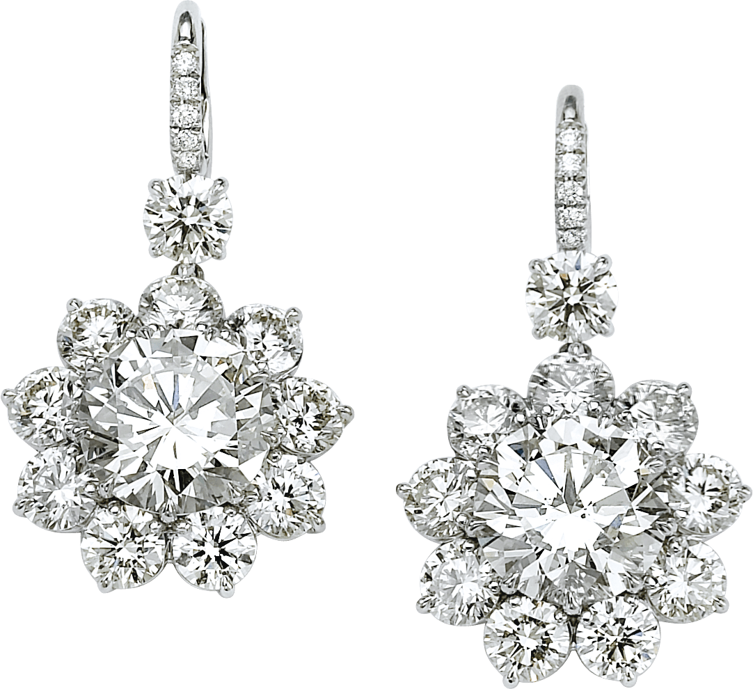 Diamond Earrings Transparent PNG Image