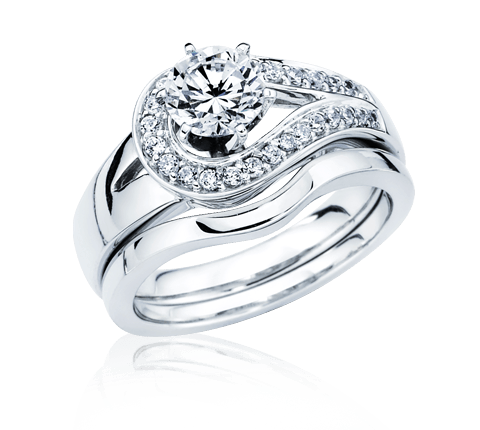 Silver Ring With Diamond Transparent PNG Image