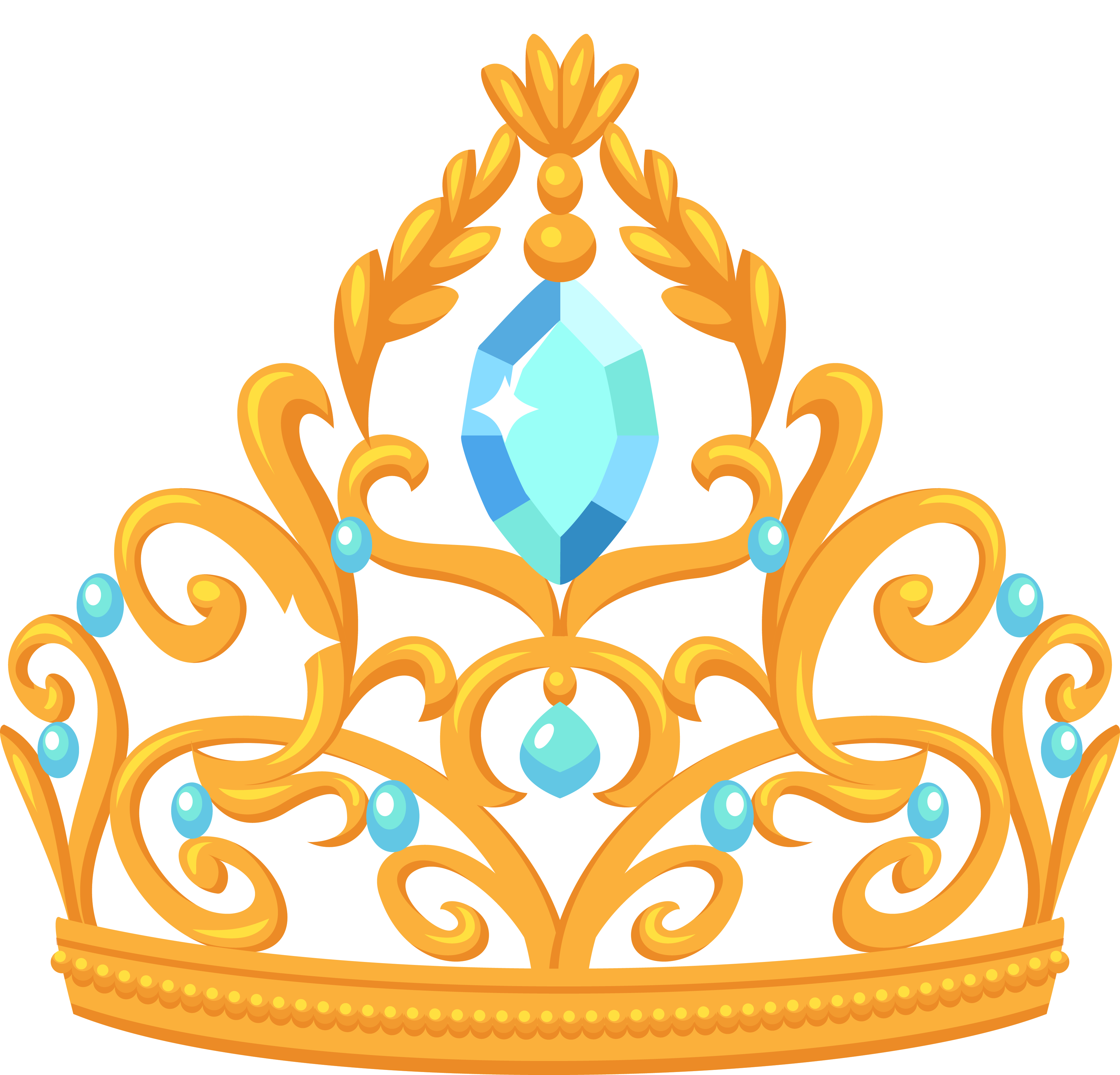 Circle Diamond Crown Sapphire Transparent PNG Image